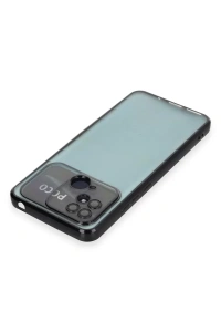 Xiaomi Redmi 10C Kılıf Lensli Silikon - Siyah