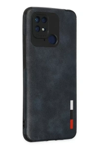 Xiaomi Redmi 10C Kılıf Loop Deri Silikon - Lacivert