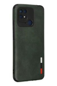 Xiaomi Redmi 10C Kılıf Loop Deri Silikon - Yeşil