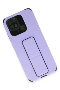 Xiaomi Redmi 10C Kılıf Mega Standlı Silikon - Lila