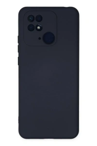 Xiaomi Redmi 10C Kılıf Nano içi Kadife Silikon - Lacivert