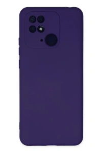 Xiaomi Redmi 10C Kılıf Nano içi Kadife Silikon - Mor