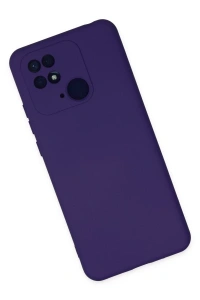 Xiaomi Redmi 10C Kılıf Nano içi Kadife Silikon - Mor