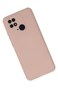 Xiaomi Redmi 10C Kılıf Nano içi Kadife Silikon - Pudra
