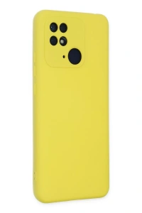 Xiaomi Redmi 10C Kılıf Nano içi Kadife Silikon - Sarı