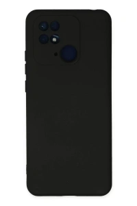 Xiaomi Redmi 10C Kılıf Nano içi Kadife Silikon - Siyah