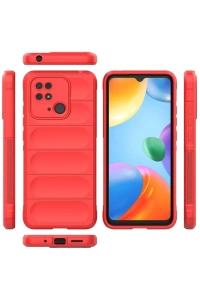 Xiaomi Redmi 10C Kılıf Optimum Silikon - Kırmızı