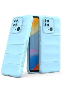 Xiaomi Redmi 10C Kılıf Optimum Silikon - Sky Blue