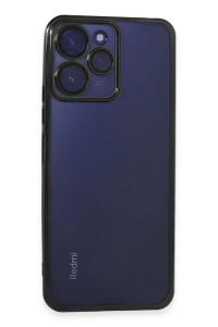 Xiaomi Redmi 12 Kılıf Lensli Silikon - Siyah
