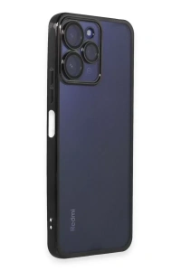Xiaomi Redmi 12 Kılıf Lensli Silikon - Siyah