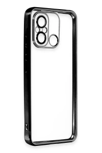 Xiaomi Redmi 12C Kılıf Lensli Silikon - Siyah