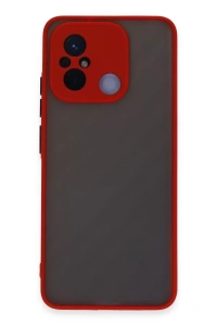 Xiaomi Redmi 12C Kılıf Montreal Silikon Kapak - Kırmızı