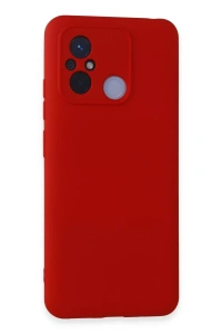 Xiaomi Redmi 12C Kılıf Nano içi Kadife Silikon - Kırmızı