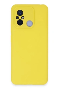 Xiaomi Redmi 12C Kılıf Nano içi Kadife Silikon - Sarı