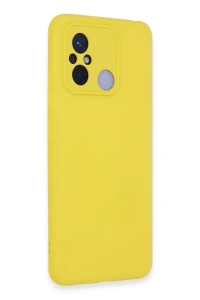 Xiaomi Redmi 12C Kılıf Nano içi Kadife Silikon - Sarı