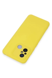 Xiaomi Redmi 12C Kılıf Nano içi Kadife Silikon - Sarı