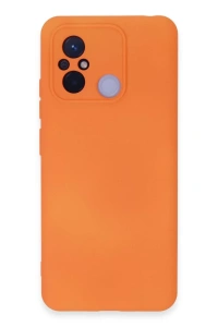 Xiaomi Redmi 12C Kılıf Nano içi Kadife Silikon - Turuncu