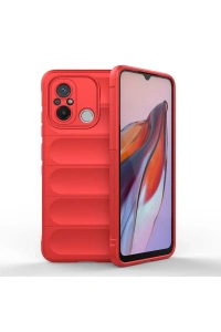 Xiaomi Redmi 12C Kılıf Optimum Silikon - Kırmızı