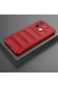 Xiaomi Redmi 12C Kılıf Optimum Silikon - Kırmızı