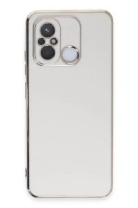 Xiaomi Redmi 12C Kılıf Volet Silikon - Beyaz