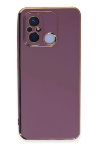 Xiaomi Redmi 12C Kılıf Volet Silikon - Mor