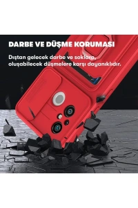 Xiaomi Redmi 12C Kılıf Zuma Kartvizitli Yüzüklü Silikon - Siyah
