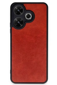 Xiaomi Redmi 13 4G Kılıf Aras Deri Kapak - Kırmızı