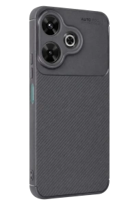 Xiaomi Redmi 13 4G Kılıf Auto Focus Karbon Kapak - Gri