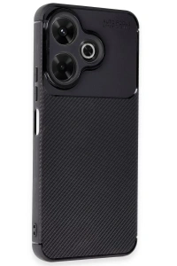 Xiaomi Redmi 13 4G Kılıf Auto Focus Karbon Kapak - Siyah