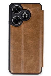 Xiaomi Redmi 13 4G Kılıf Flip Cover - Taba