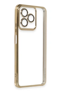 Xiaomi Redmi 13 4G Kılıf Lensli Silikon - Gold