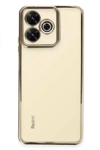 Xiaomi Redmi 13 4G Kılıf Lensli Silikon - Gold