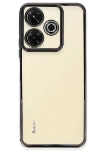 Xiaomi Redmi 13 4G Kılıf Lensli Silikon - Siyah