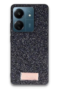 Xiaomi Redmi 13C Bright Simli Kapak - Siyah