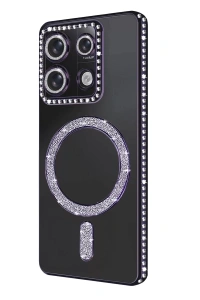 Xiaomi Redmi 13C Joke Simli Magneticsafe Kılıf - Derin Mor