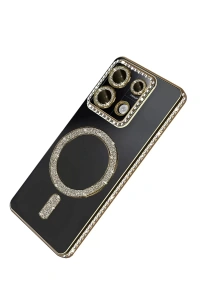 Xiaomi Redmi 13C Joke Simli Magneticsafe Kılıf - Gold