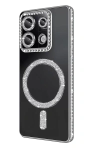 Xiaomi Redmi 13C Joke Simli Magneticsafe Kılıf - Gümüş