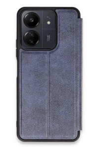 Xiaomi Redmi 13C Kılıf Flip Cover - Lacivert