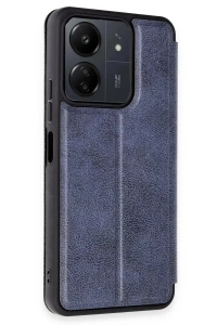 Xiaomi Redmi 13C Kılıf Flip Cover - Lacivert