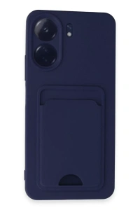 Xiaomi Redmi 13C Kılıf Kelvin Kartvizitli Silikon - Lacivert