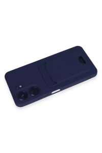 Xiaomi Redmi 13C Kılıf Kelvin Kartvizitli Silikon - Lacivert