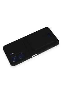 Xiaomi Redmi 13C Kılıf Kelvin Kartvizitli Silikon - Siyah