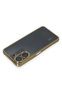 Xiaomi Redmi 13C Kılıf Lensli Silikon - Gold