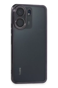 Xiaomi Redmi 13C Kılıf Lensli Silikon - Mor