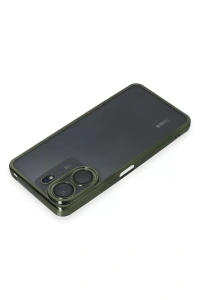 Xiaomi Redmi 13C Kılıf Lensli Silikon - Yeşil