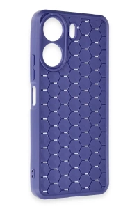 Xiaomi Redmi 13C Kılıf Petek Silikon Kapak - Lacivert