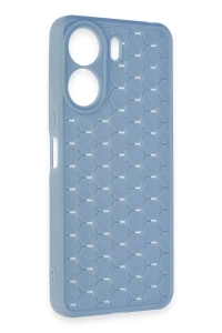 Xiaomi Redmi 13C Kılıf Petek Silikon Kapak - Mavi