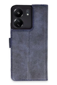 Xiaomi Redmi 13C Kılıf Trend S Plus Kapaklı Kılıf - Lacivert