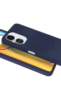 Xiaomi Redmi 13C Regal Magsafe Standlı Kapak - Lacivert