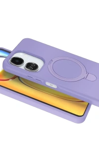 Xiaomi Redmi 13C Regal Magsafe Standlı Kapak - Lila